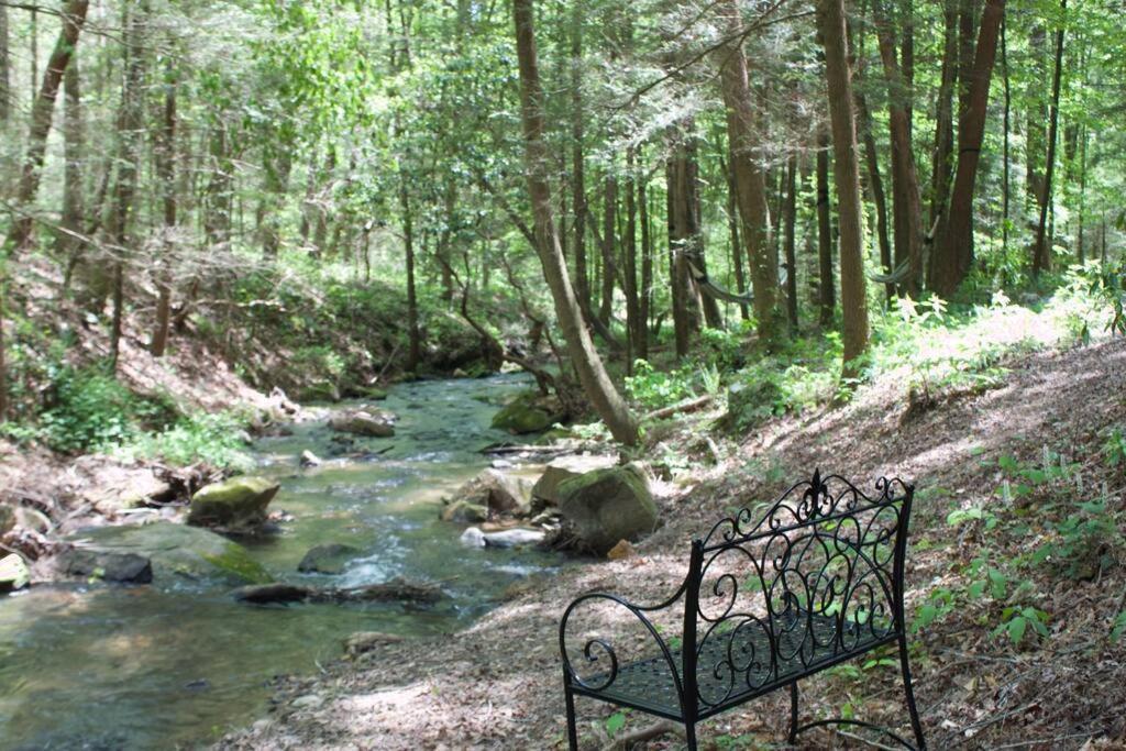 Private Creekside Cabin+Hot Tub,Pool Table, & Pets Ellijay Exterior photo